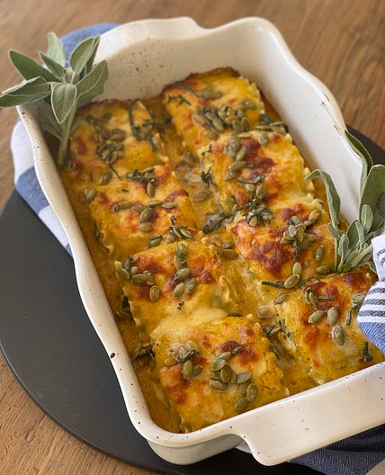 Butternut Squash Lasagna Rolls
