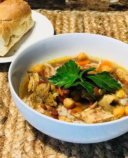 Crock Pot Moroccan Chicken & Coconut Rice