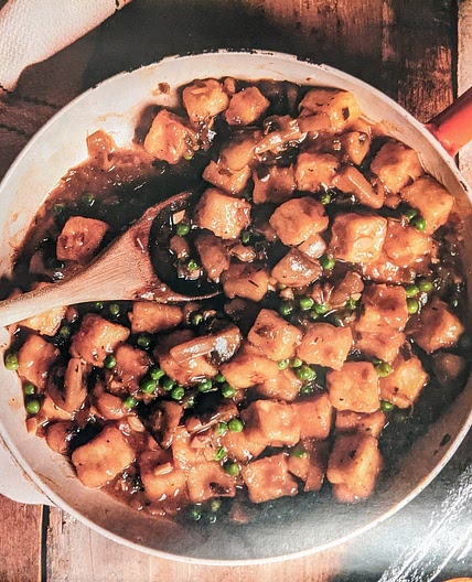 Tofu champignon poireaux à l'érable