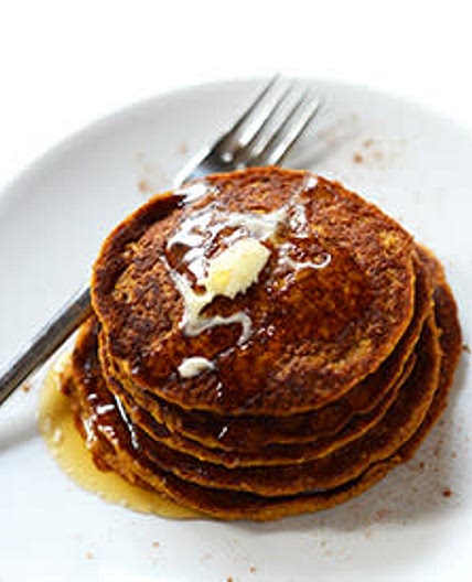 Vegan Pumpkin Spice Pancakes  