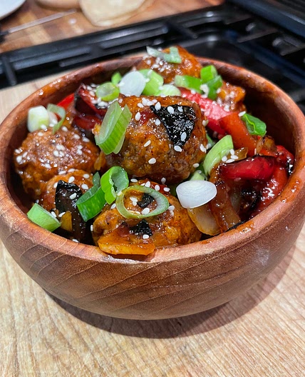 Crispy Chilli Meatballs