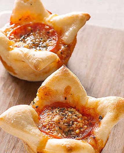 Deep-Dish Mini Pizzas