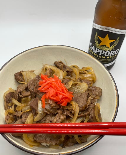 Gyudon (Japanese beef bowl)