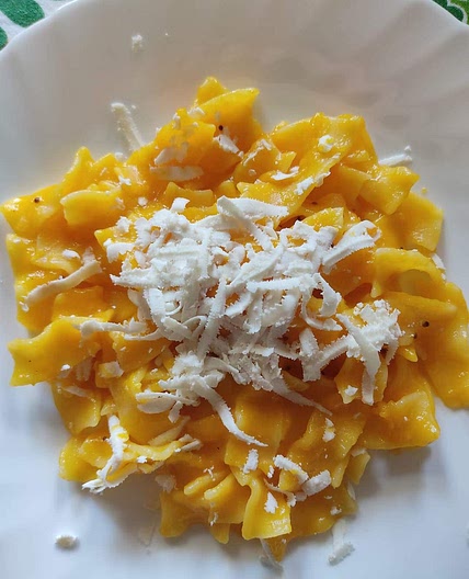 Mafalde corte con zucca e ricotta salata