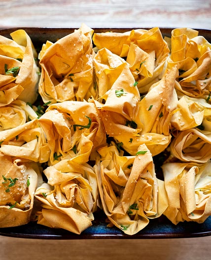 Moroccan Feta & Chickpea Filo Pie by Pureety