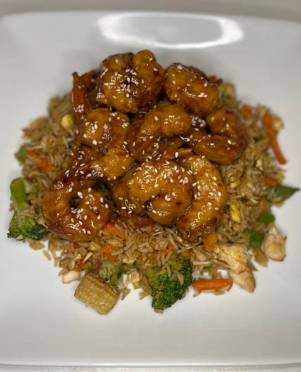 General Tso Shrimp w/ Crab fried rice