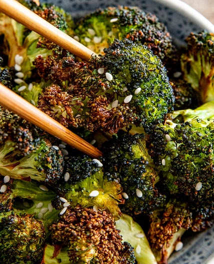 Air Fryer Asian Roasted Broccoli