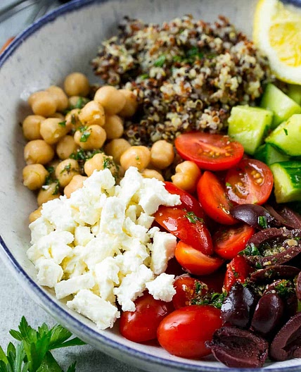 Greek Quinoa Salad Bowl Recipe