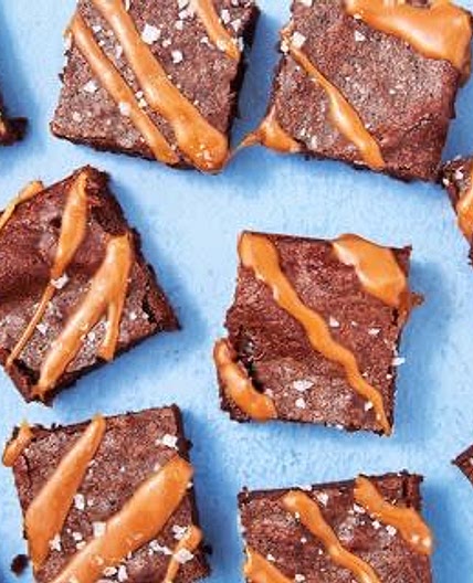 Gooiest Salted Caramel Brownies