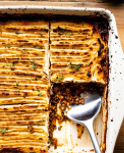 Celeriac vegan shepherd’s pie