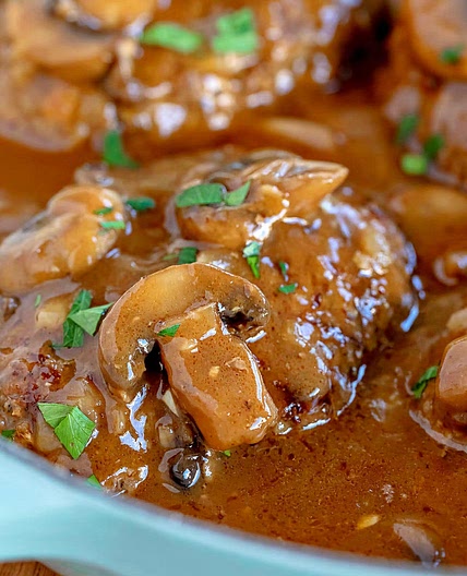 Homemade Salisbury Steak Recipe with Mushroom Gravy