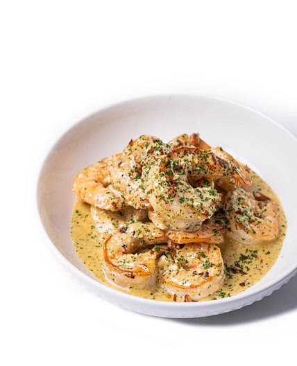 Shrimp with Creamy Garlic Sauce