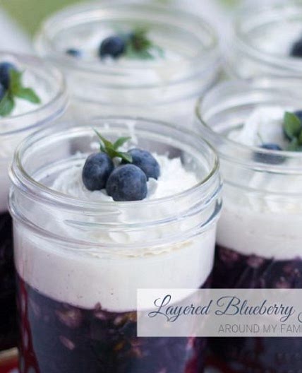 Layered Blueberry Jello Salad