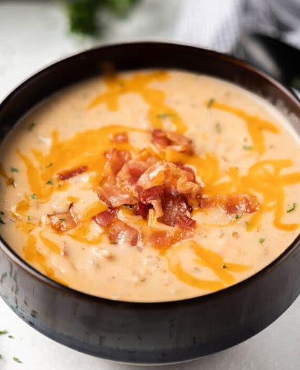 Crock pot crack potato soup