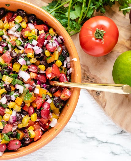 Corn, Veggie, and Bean Salsa