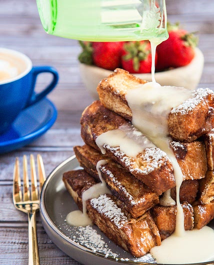 Gooey Cinnamon Sugar Bread French Toast