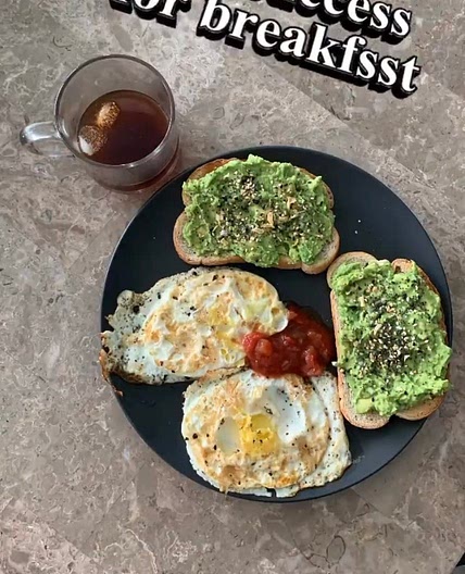 Avocado Toast and Fried Eggs