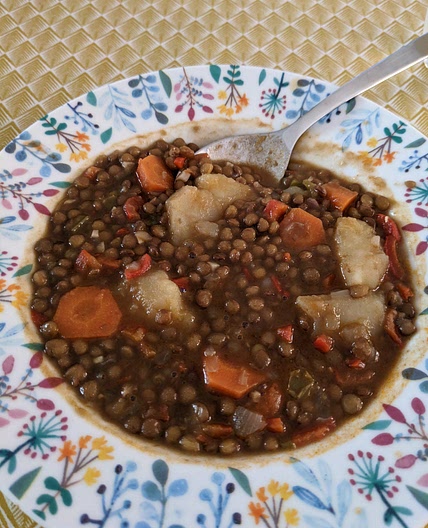 Lentejas con verduras (Paco)