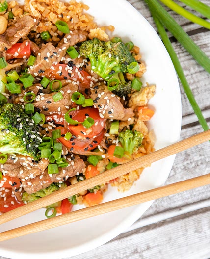 Easy Beef and Broccoli with Peppers and Mushrooms