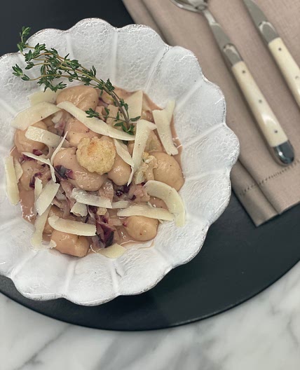 Brown Butter and Radicchio Gnocchi
