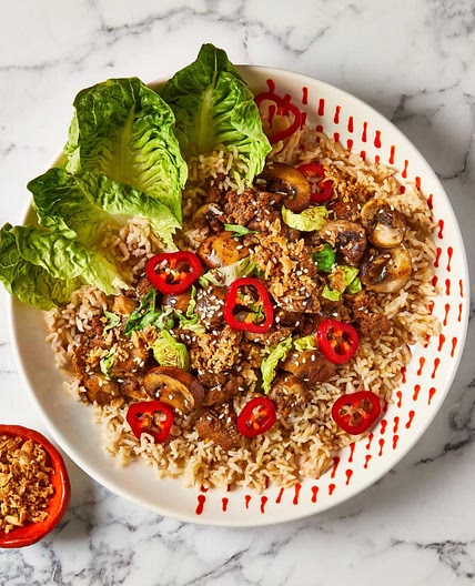 Hoisin Mince & Mushroom Rice Bowl