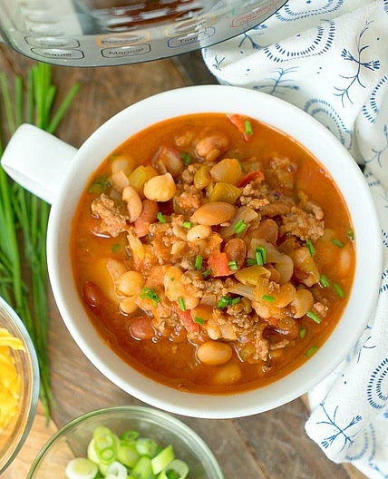 Pressure Cooker Chili With Dry Beans
