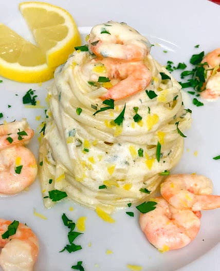 LEMON PRAWN LINGUINE