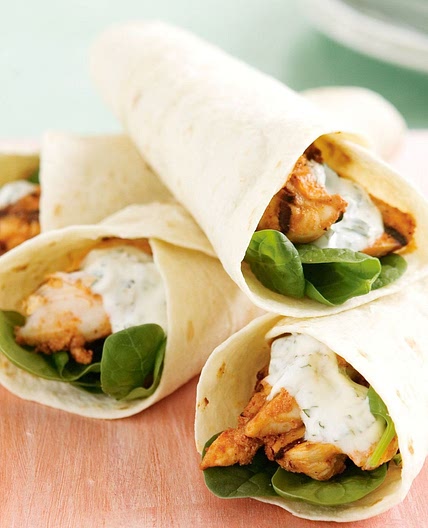 tandoori chicken wrap