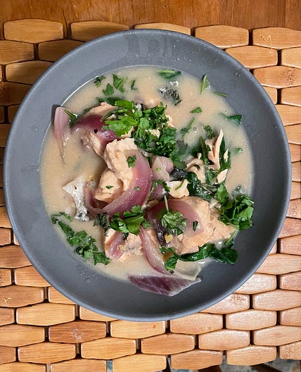 Coconut-Miso Salmon Curry