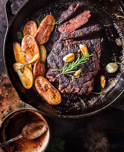 Vegan Steak with Garlic Butter