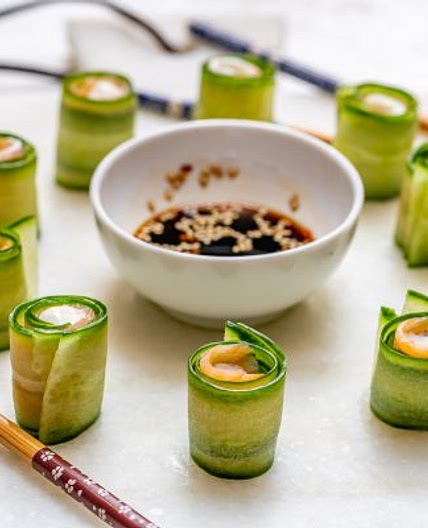 Clean Smoked Salmon Cucumber Rolls Recipe