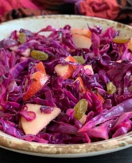 Warm Cabbage and Apple Salad