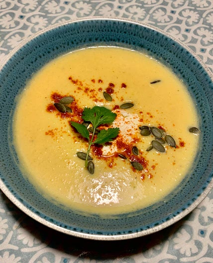 Homemade Pumpkin and Papparaika soup 