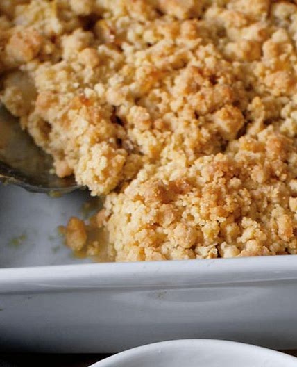 Wintry Apple Bake with Double Ginger Crumble
