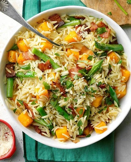 Chicken w Creamy Butternut Squash Orzo