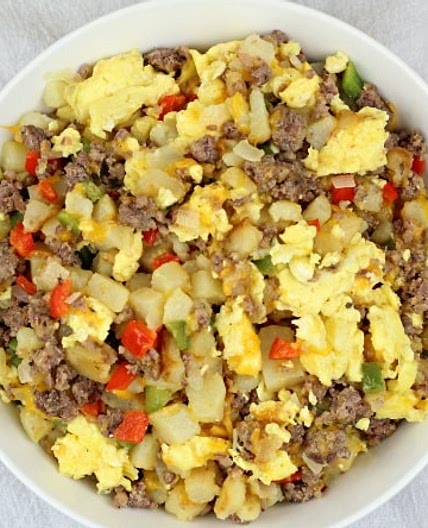 Potato, Sausage and Egg Breakfast Bowl
