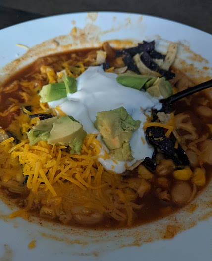 Crock Pot Chicken Tortilla Soup, Vegetarian Option!