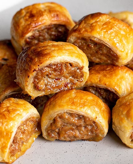 French onion sausage rolls recipe