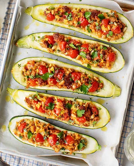 Stuffed Zucchini Boats