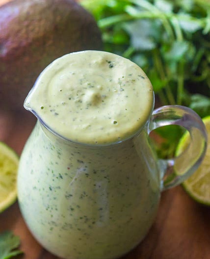 Creamy Avocado Cilantro Lime Dressing