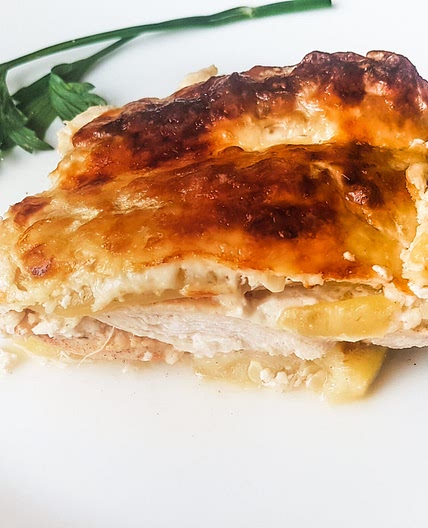 Roasted chicken with zucchini