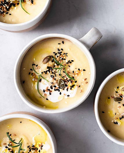Roasted Garlic and Parsnip Soup
