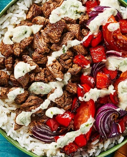Chimichurri Rice Bowls (modified from HF)