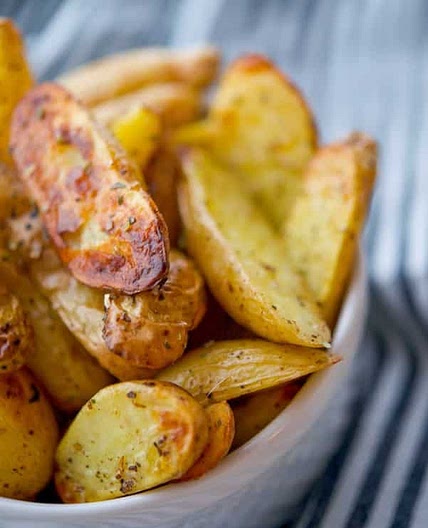 Greek Roasted Fingerling Potatoes