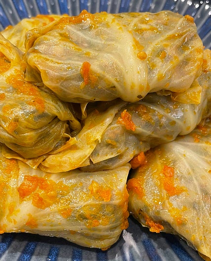 Persian Cabbage Dolmeh (Dolmeh Kalam)