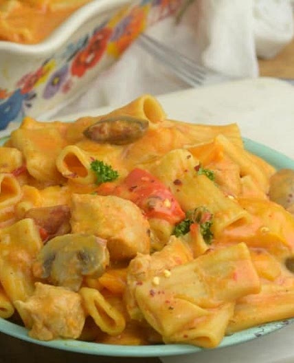 Instant Pot Utica Chicken Riggies