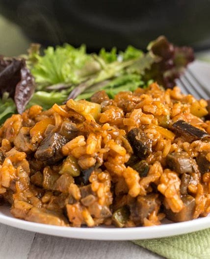 Ratatouille risotto