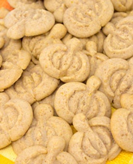 Pumpkin Spritz Cookies