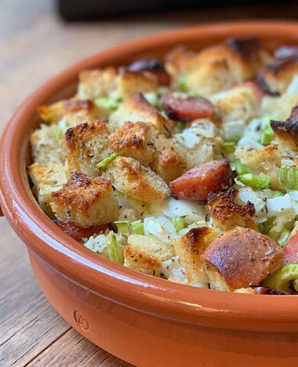 Apple and Heritage Pork Sausage Stuffing