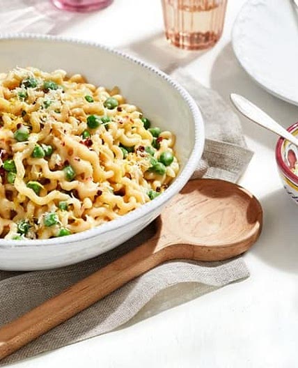 Lemon and Pea Alfredo